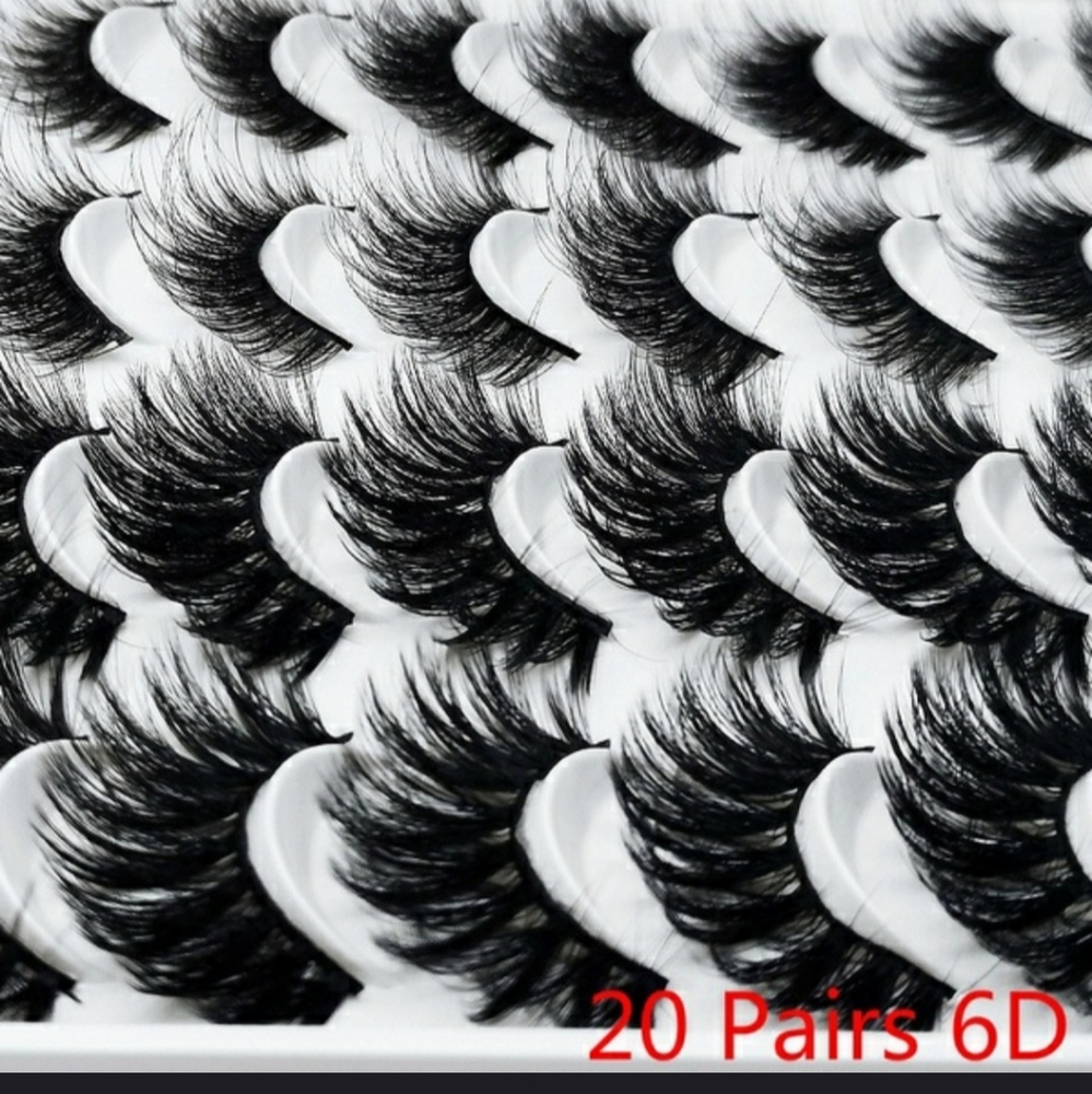 20 pair magnetic eye lashes